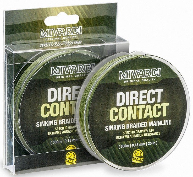 Mivardi Potápavá šnúra DirectContact Sinking 1200 m 0,18 mm 11,3 kg