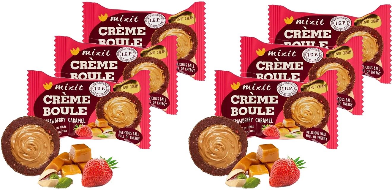 Mixit Créme boule – Strawberry caramel 6× 30 g
