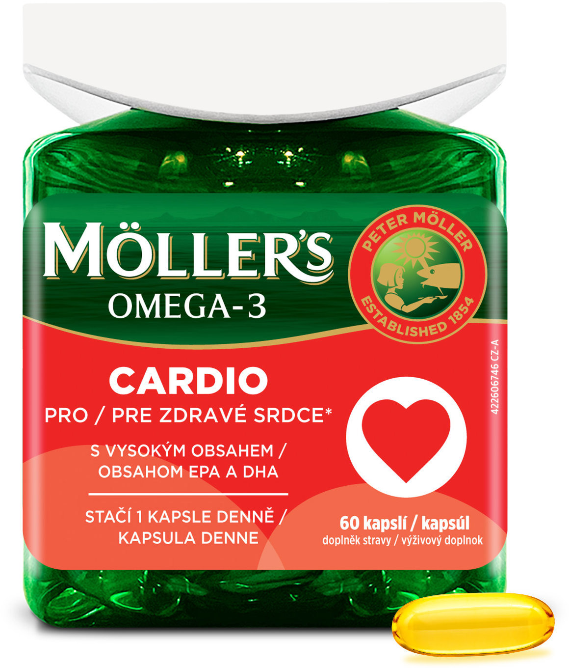 Möller’s Omega 3 Cardio 60 kapslí