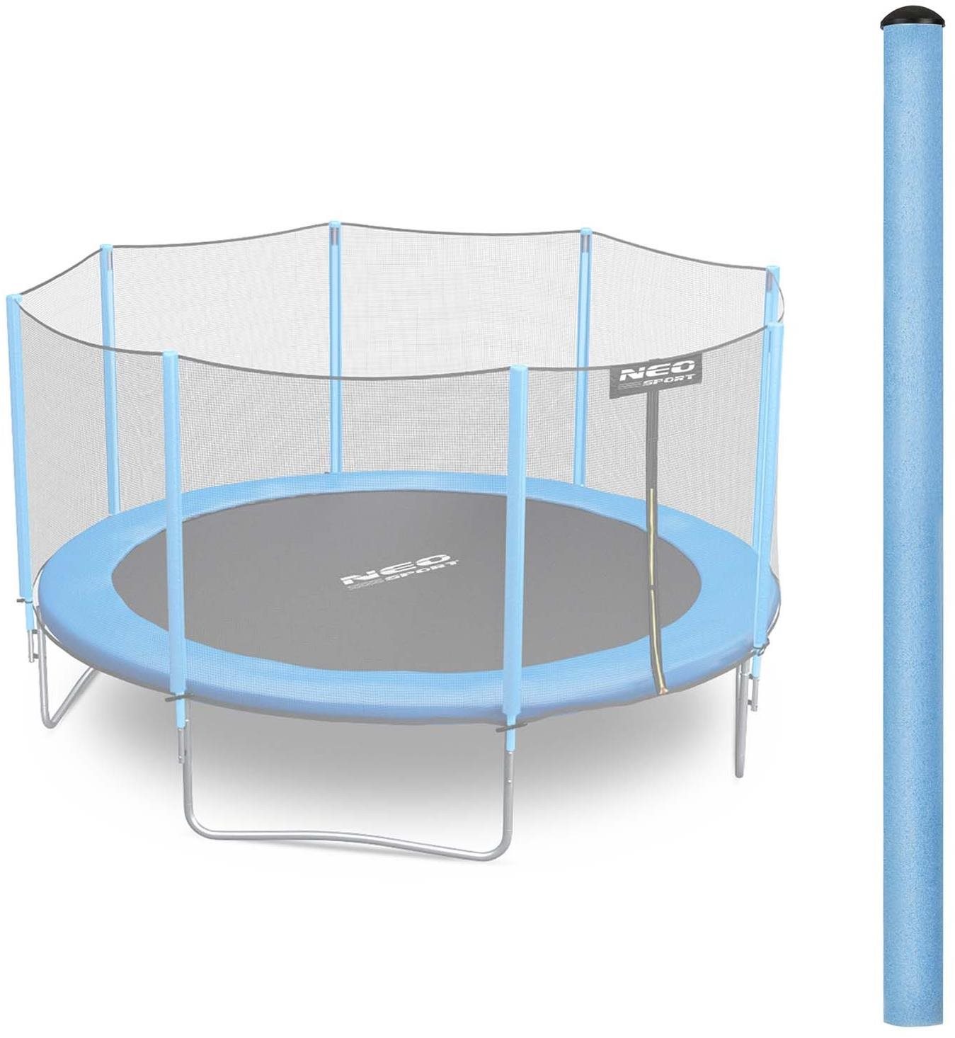 Neo-Sport Horný stĺpik trampolíny s vonkajšou sieťou 8 – 15 ft, modrý