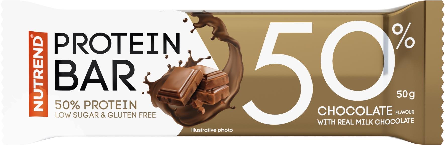 Nutrend Protein Bar 50, 50 g, čokoláda