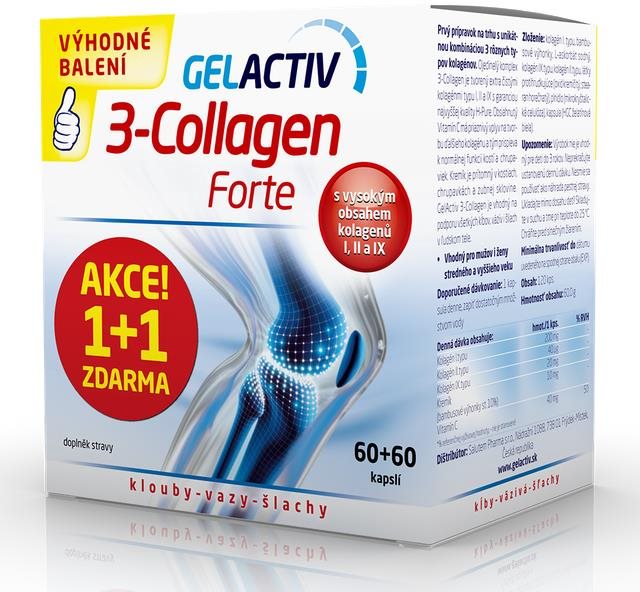 Salutem GelActiv 3-Collagen Forte 60 + 60 kapsúl