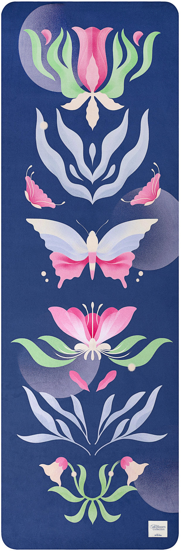Spokey The Bloom Mat Semišová joga podložka, 183 × 61 × 0,4 cm