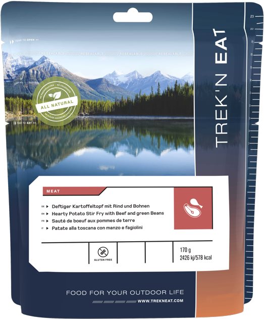 Trek'n Eat Toskánská hovädzia pochúťka so zemiakmi a fazuľou