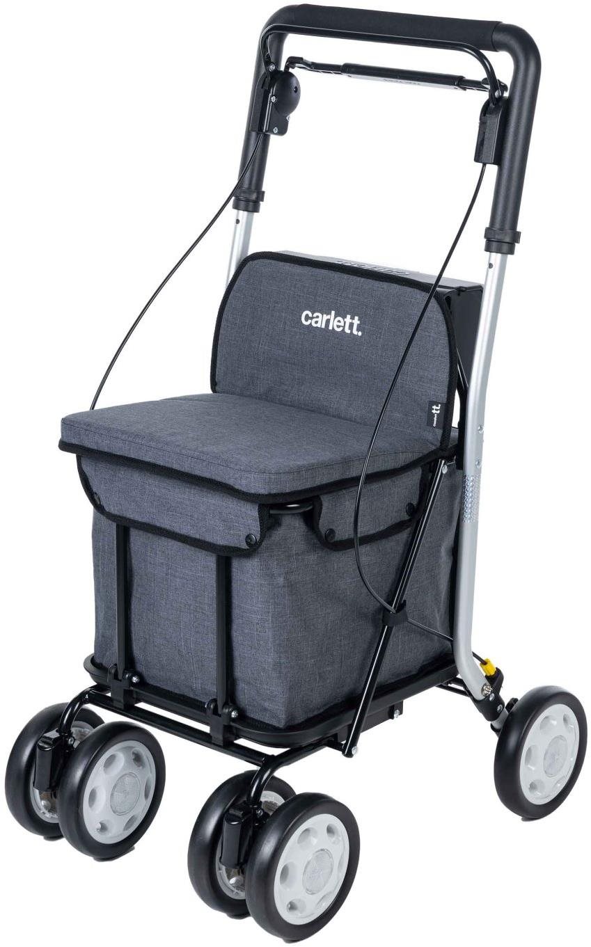 Carlett Senior Move nákupná taška na kolieskach, sivá, 29 l