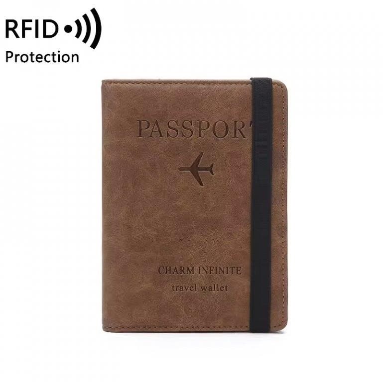 Take it shop RFID Puzdro na pas a doklady, hnedé