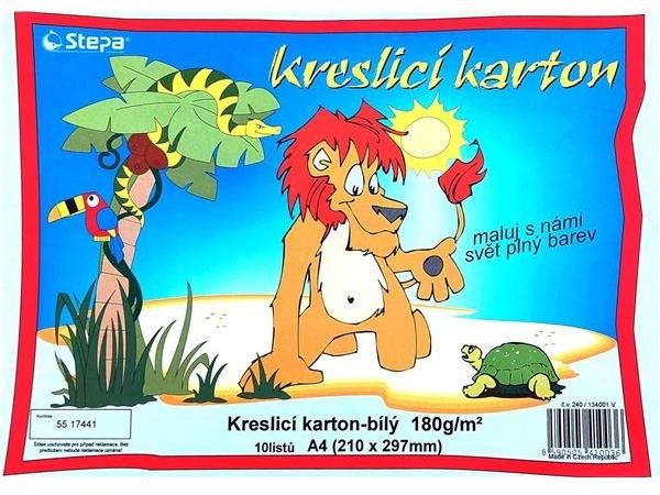 STEPA, kresliaci kartón A4, 10 listov, biely
