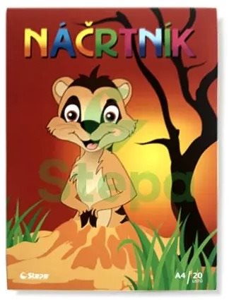 STEPA náčrtník A4, 20 listov, 80 g/m2