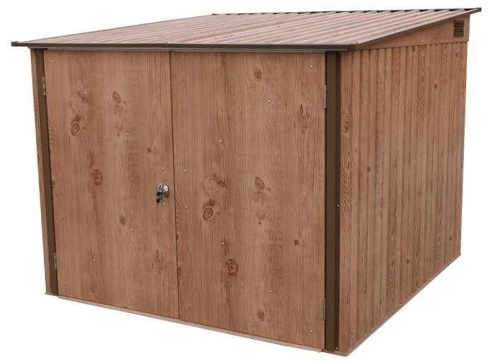 DURAMAX Domček záhradný na bicykle, hnedý 163 × 203 × 202 cm