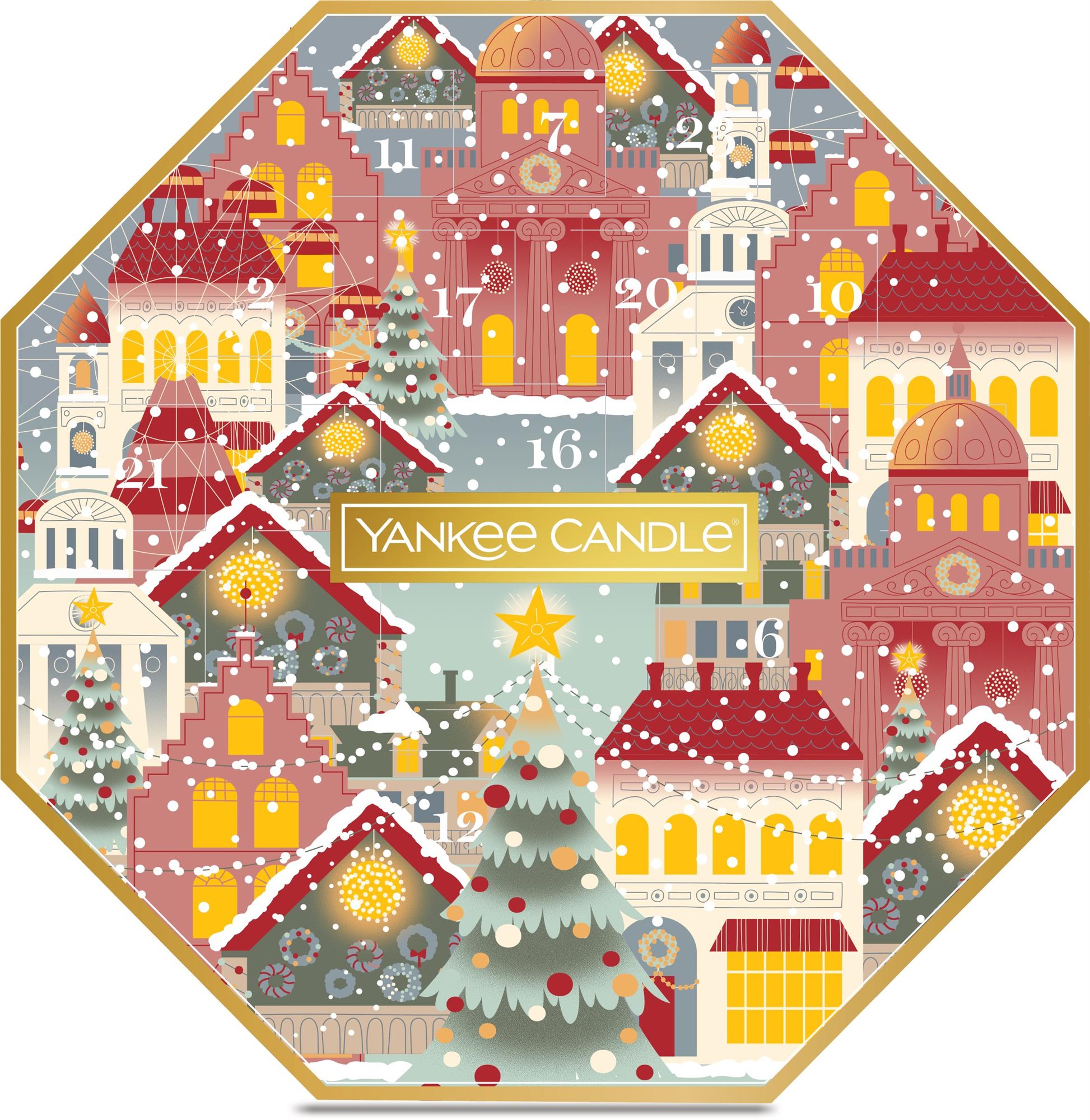 YANKEE CANDLE – Adventný kalendár 2024, veniec, 24× 9,8 g
