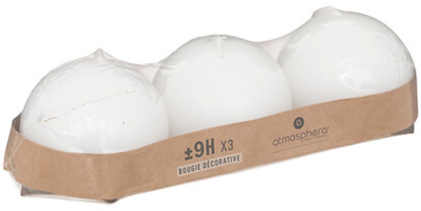 ATMOSPHERA – Sviečky v tvare gule, 3 ks