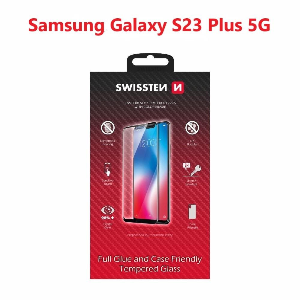 Swissten 3D Full Glue pre Samsung S916 Galaxy S23 Plus 5G čierne