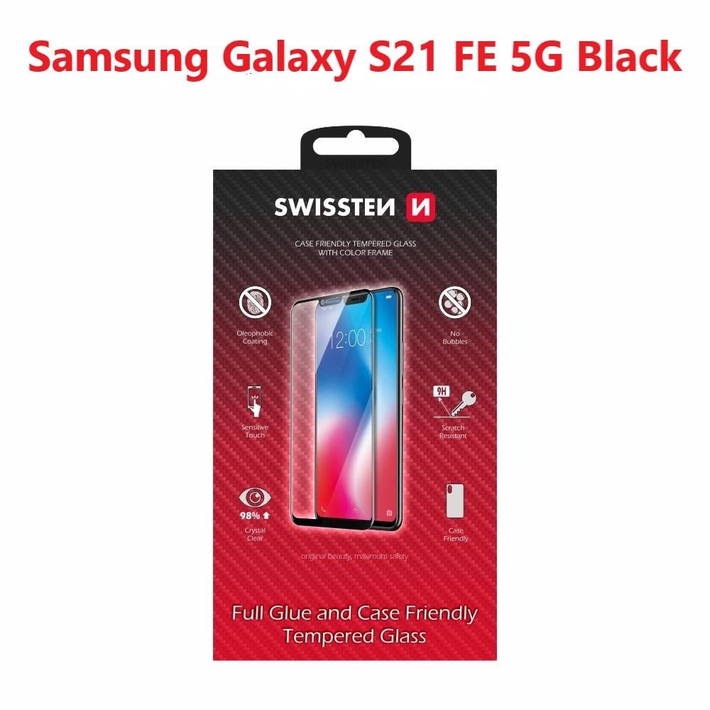 Swissten 3D Full Glue pre Samsung G990 Galaxy S21 FE 5G čierne