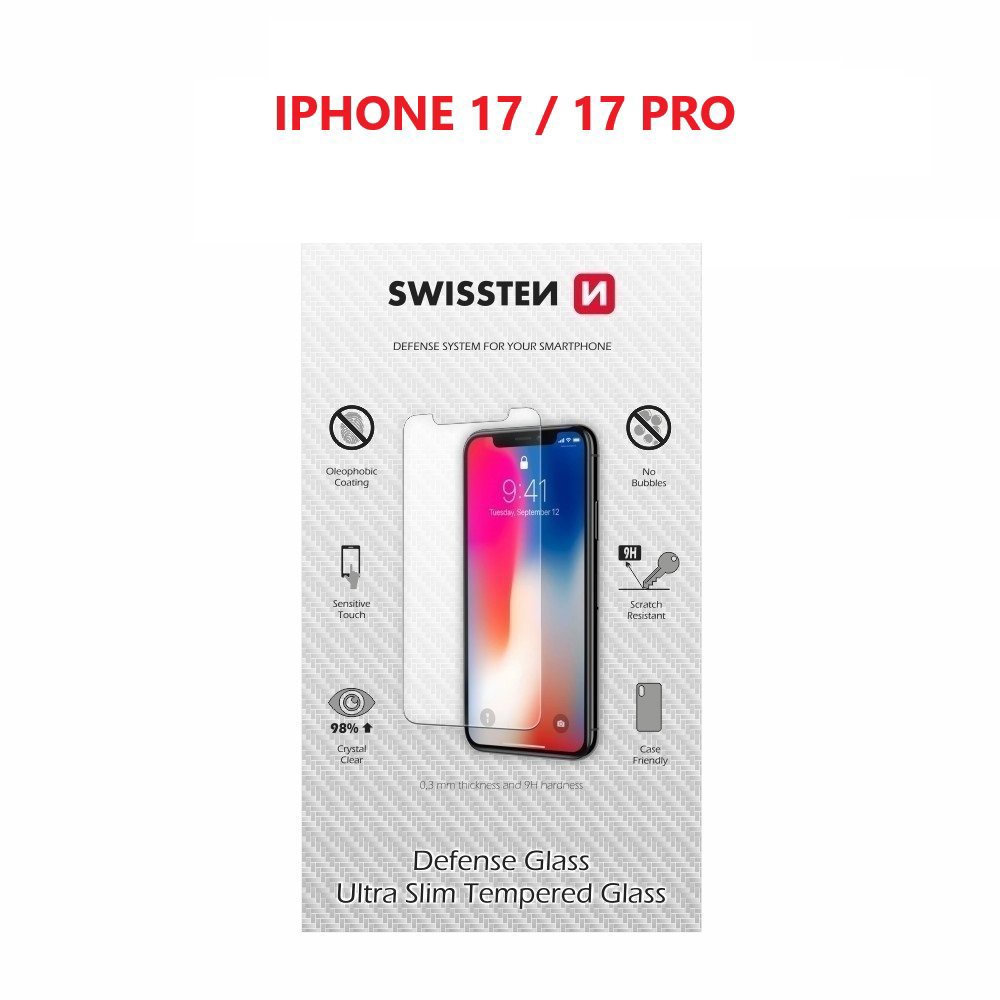 Swissten temperované sklo pre Apple iPhone 17/17 Pro