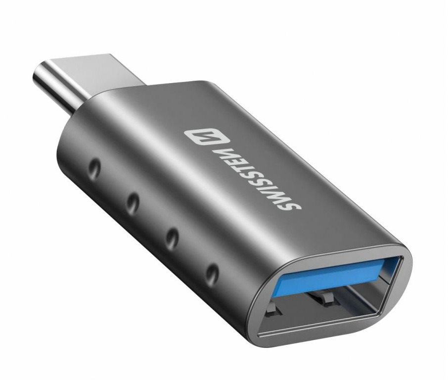 Swissten OTG adaptér USB-C (M)/USB-A (F)