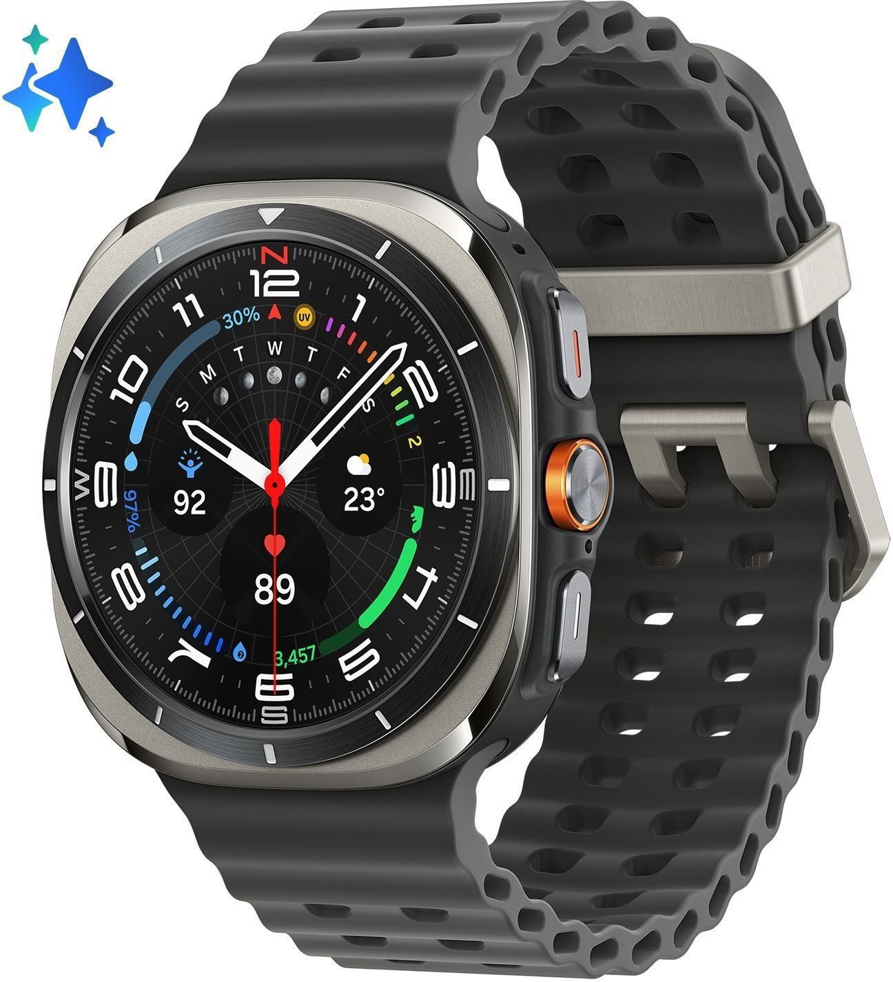 Samsung Galaxy Watch Ultra (2025) Strieborný titán