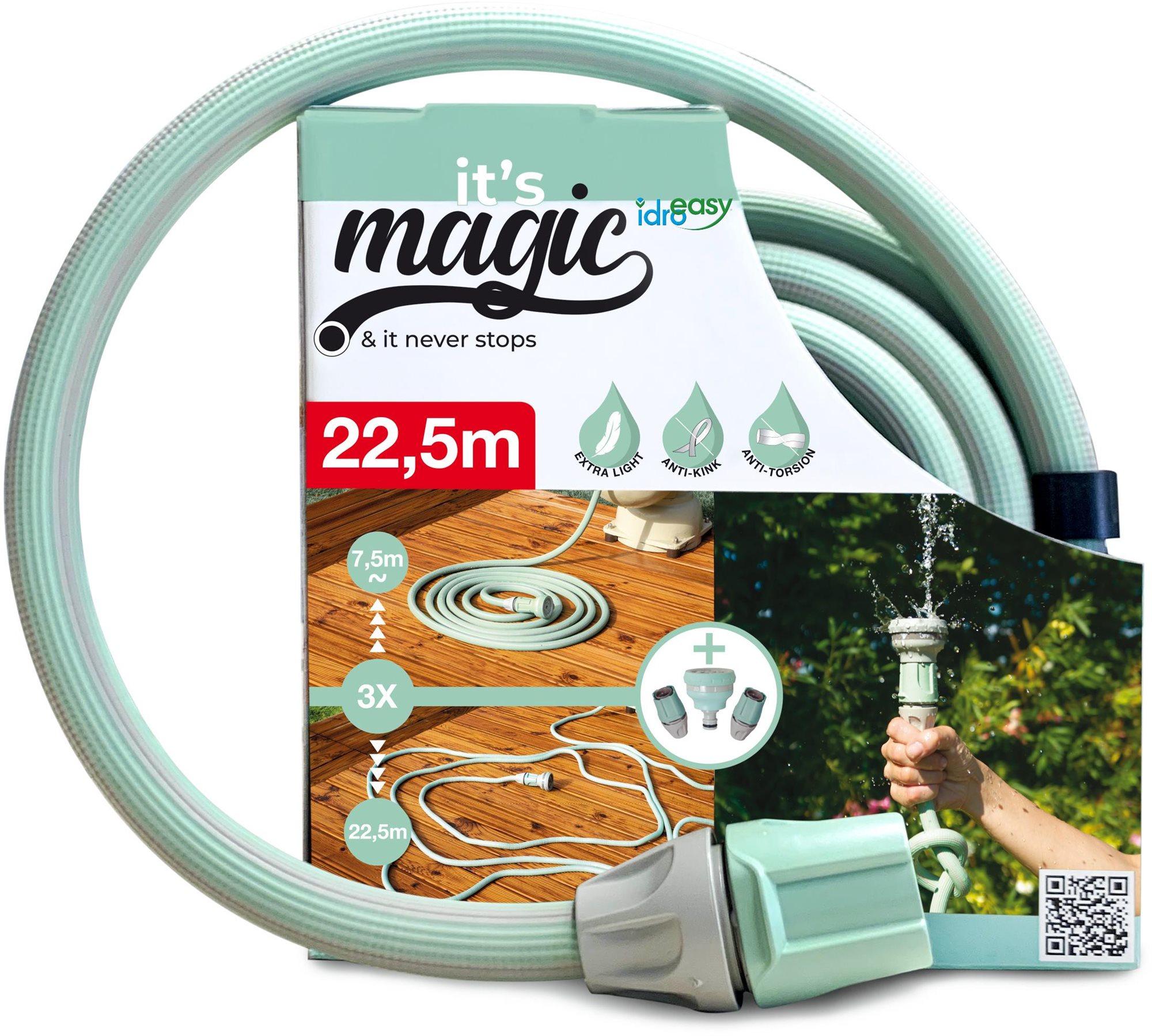Idro Easy Hadica záhradná Magic Soft Smart 22,5m 1/2”