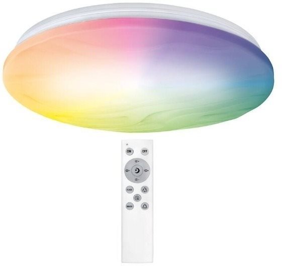 Solight LED smart stropné svetlo Wave, 30 W, 2300 lm, WiFi, RGB + CCT, diaľkové ovládanie