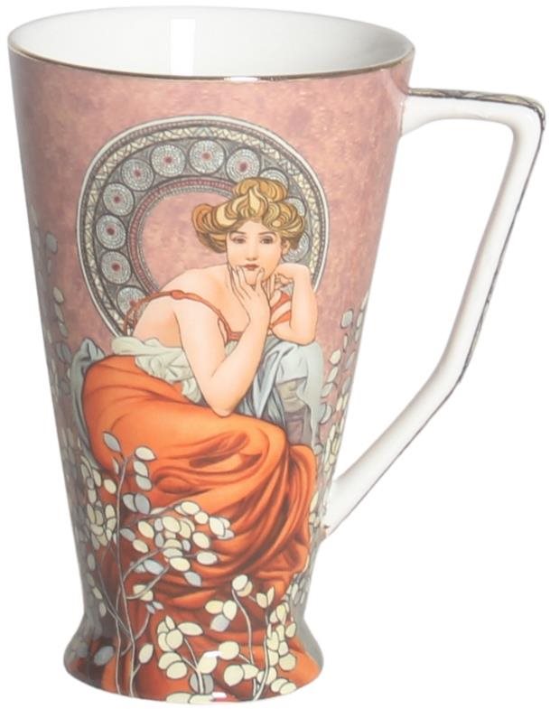 Home Elements Porcelánový hrnček 500 ml, Mucha tmavý