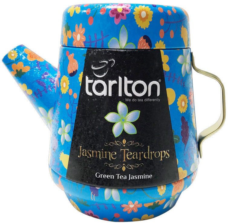 Tarlton Tea Pot Jasmine Teardrops green Tea plech 100 g