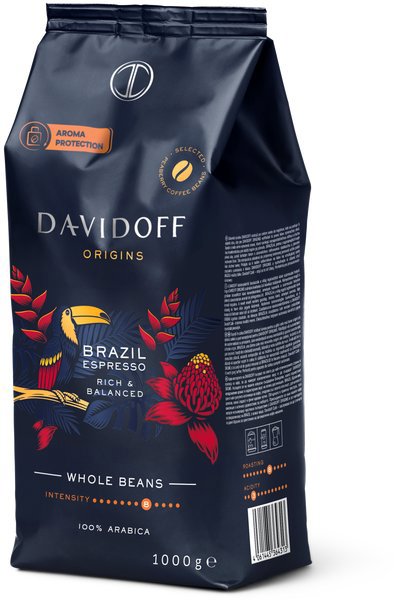 Tchibo Davidoff Origins Brazil, zrnková, 1000 g