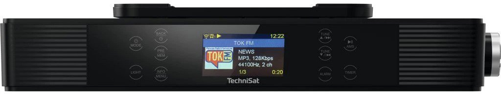 TechniSat Internetové kuchynské rádio s DAB+/FM IR, black