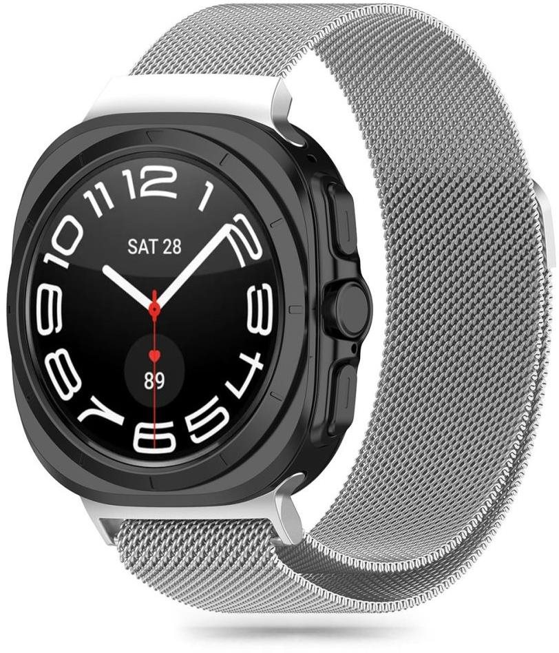Tech-Protect Milanese na Samsung Galaxy Watch Ultra, 47 mm, strieborný