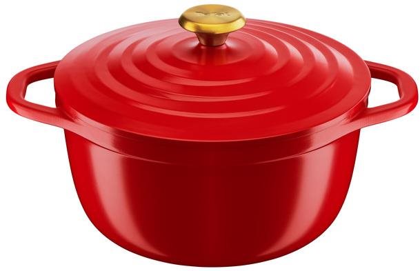 Tefal Hrniec s pokrievkou 24 cm Air E2544655 červený