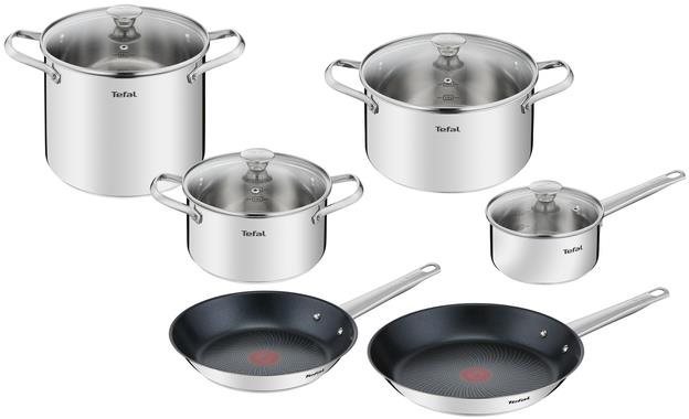 Tefal sada antikorového riadu 10 ks Cook Eat B922SA55