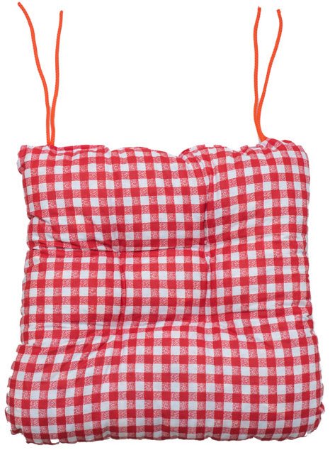 TEXTILOMANIE Podsedák na stoličke Soft kocka červený