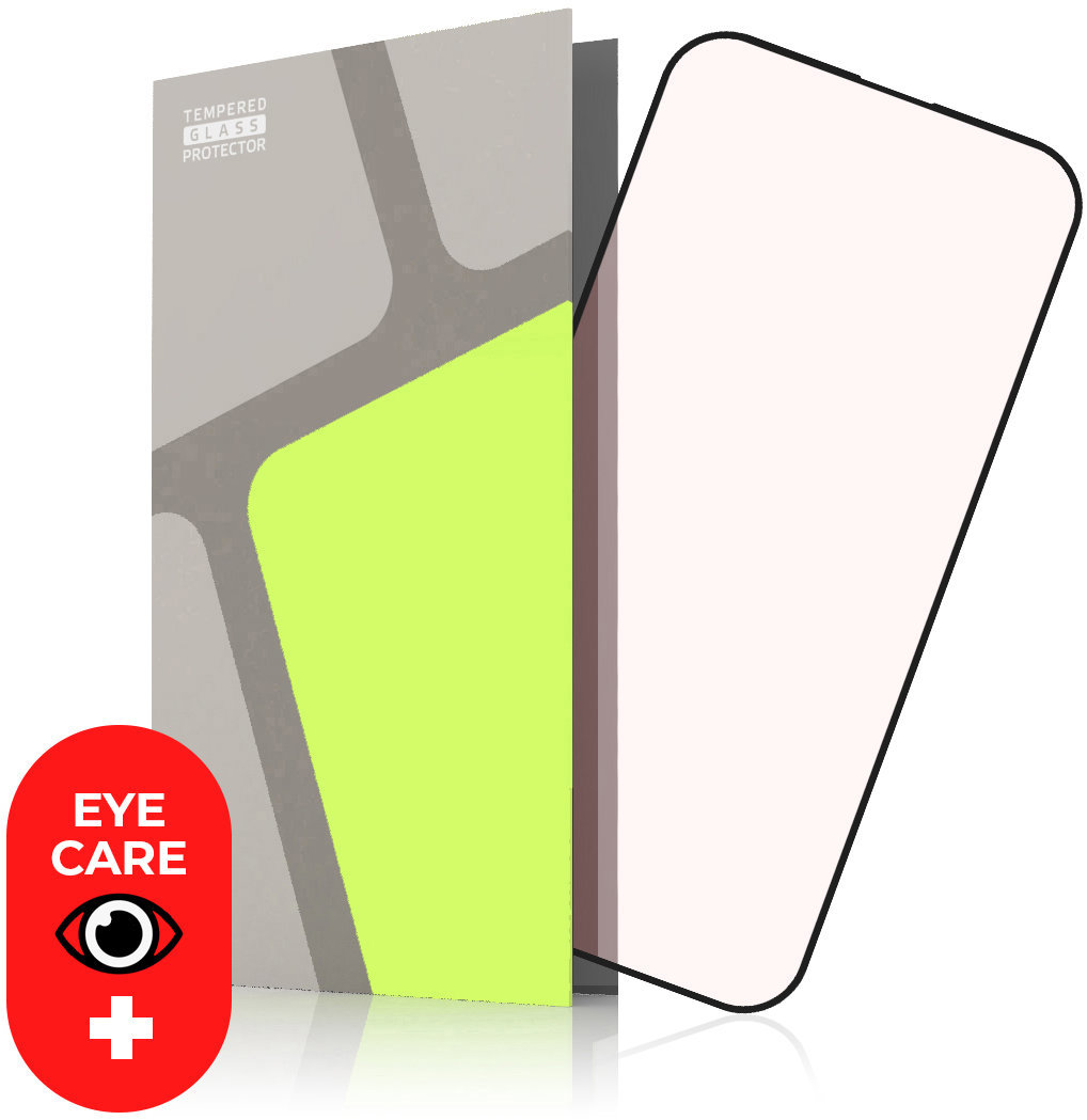Tempered Glass Protector na iPhone 16e/14/13/13 Pro, zvyšujúce zdraviu prospešné červené svetlo