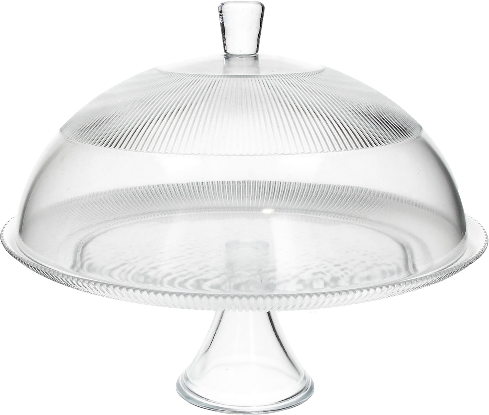 Tognana Sklenený podnos s poklopom 33 cm × v. 28 cm CLEAR
