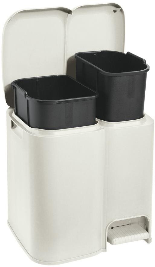 Tontarelli Patty 2 Kôš na triedený odpad biely, 13/8 l