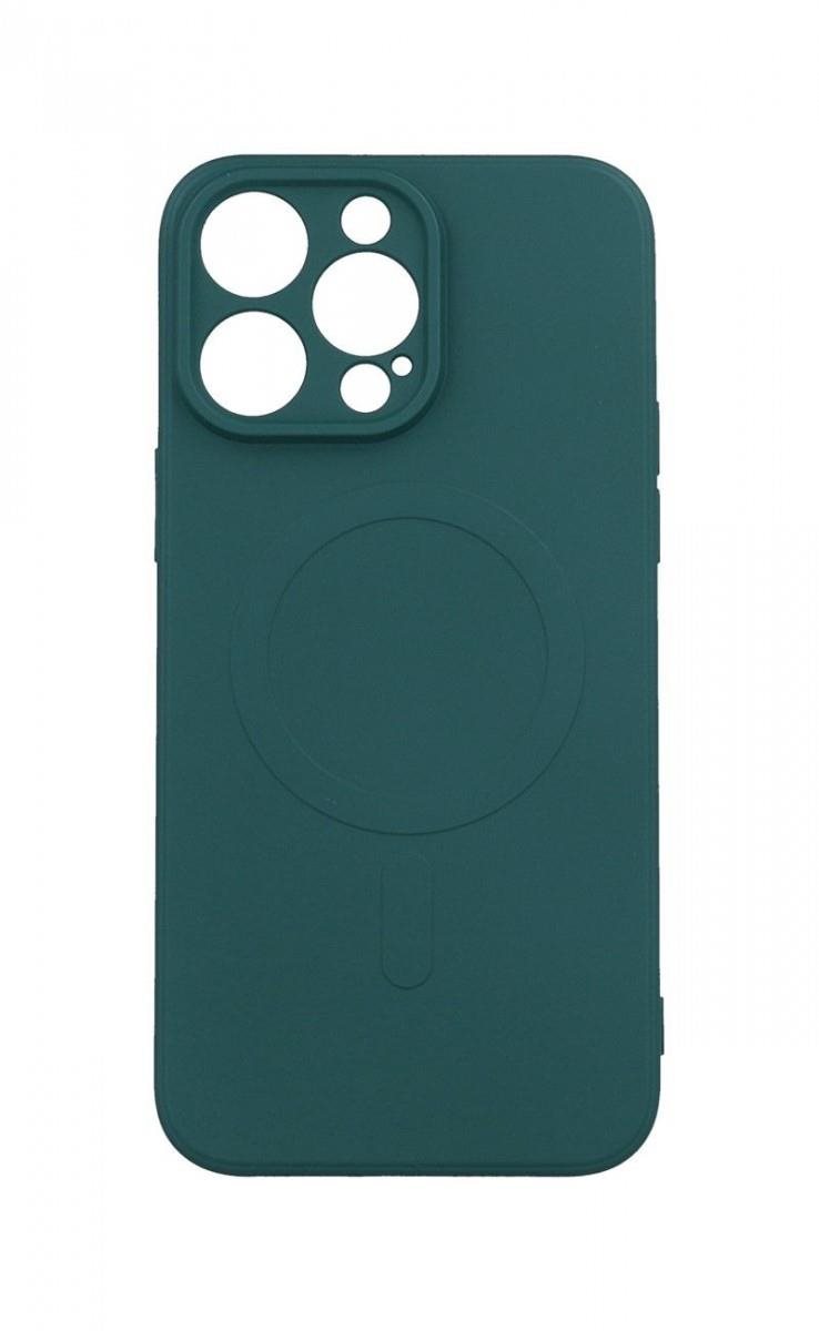 TopQ Kryt iPhone 15 Pro s MagSafe tmavo zelený 99952