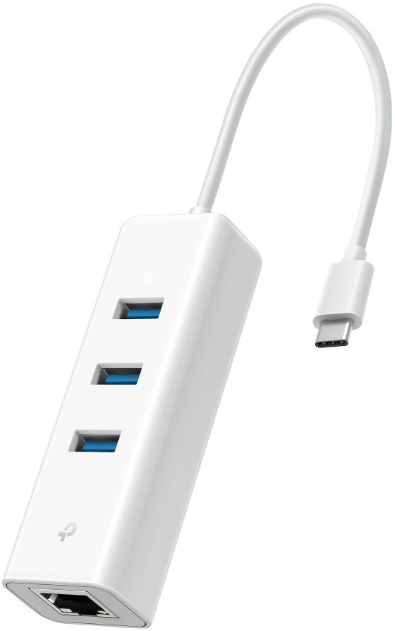 TP-Link UE330C, USB-C to Gigabit Ethernet, 3-Port USB hub