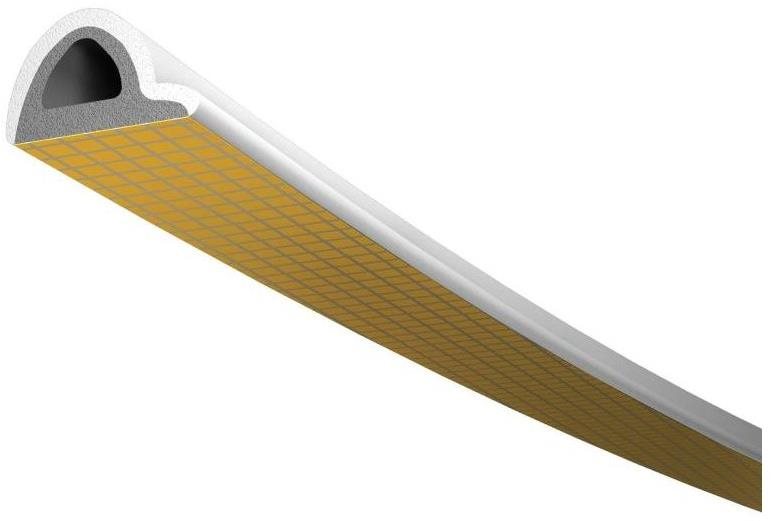 Trelleborg tesnenie TLT do okien a dverí, profil P 6 B, 9 × 5,5 mm, biele, 2 × 3 m