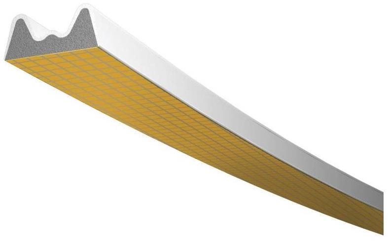 Trelleborg těsnění TLT do oken a dveří, profil K 6 B, 9 × 4 mm, bílé, 2 × 3 m