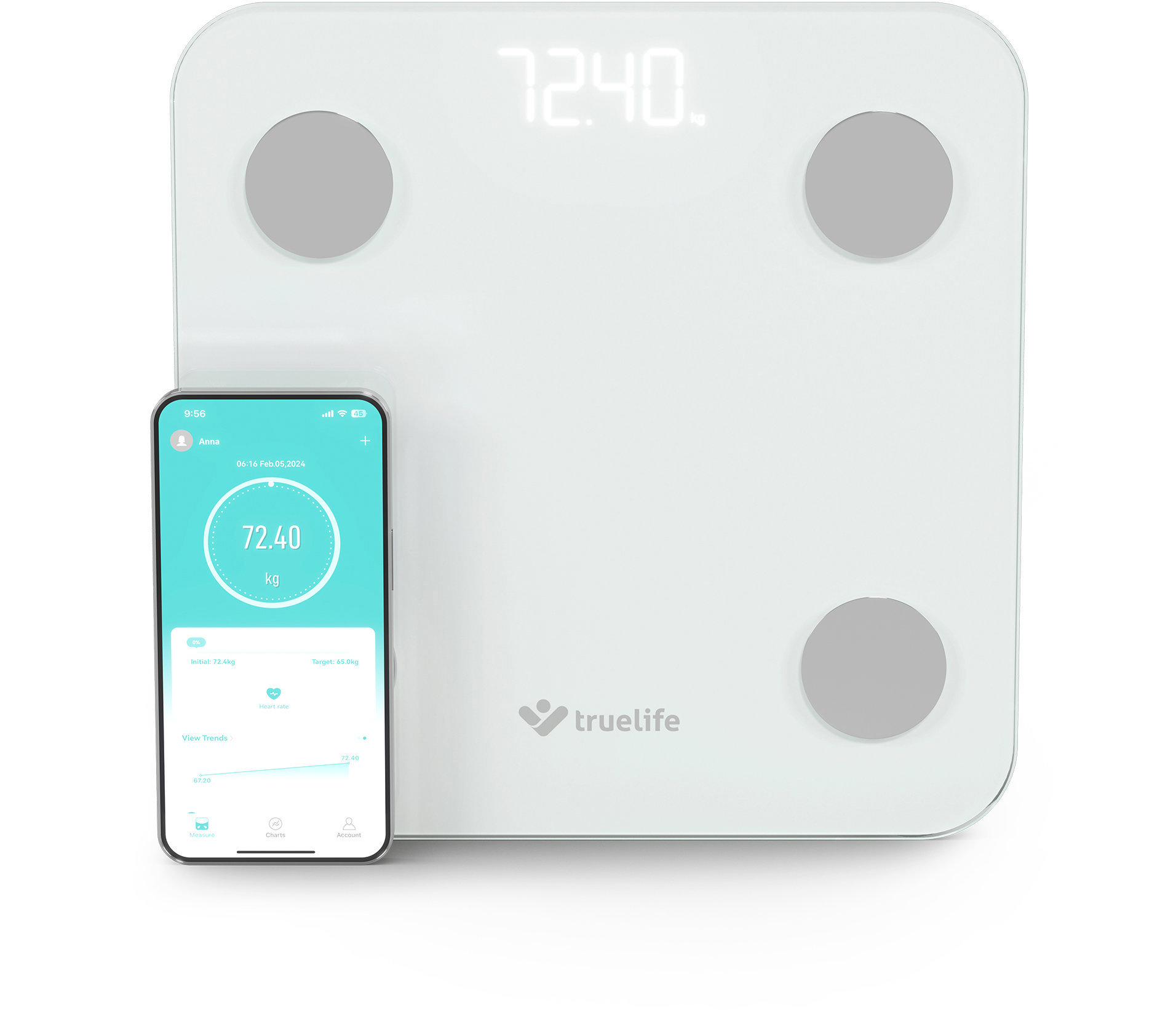 TrueLife FitScale W1 BT White