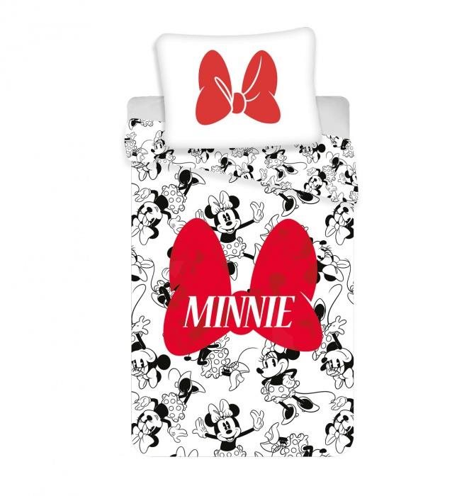 Jerry Fabrics Obliečky Minnie red bow 140 × 200, 70 × 90 cm
