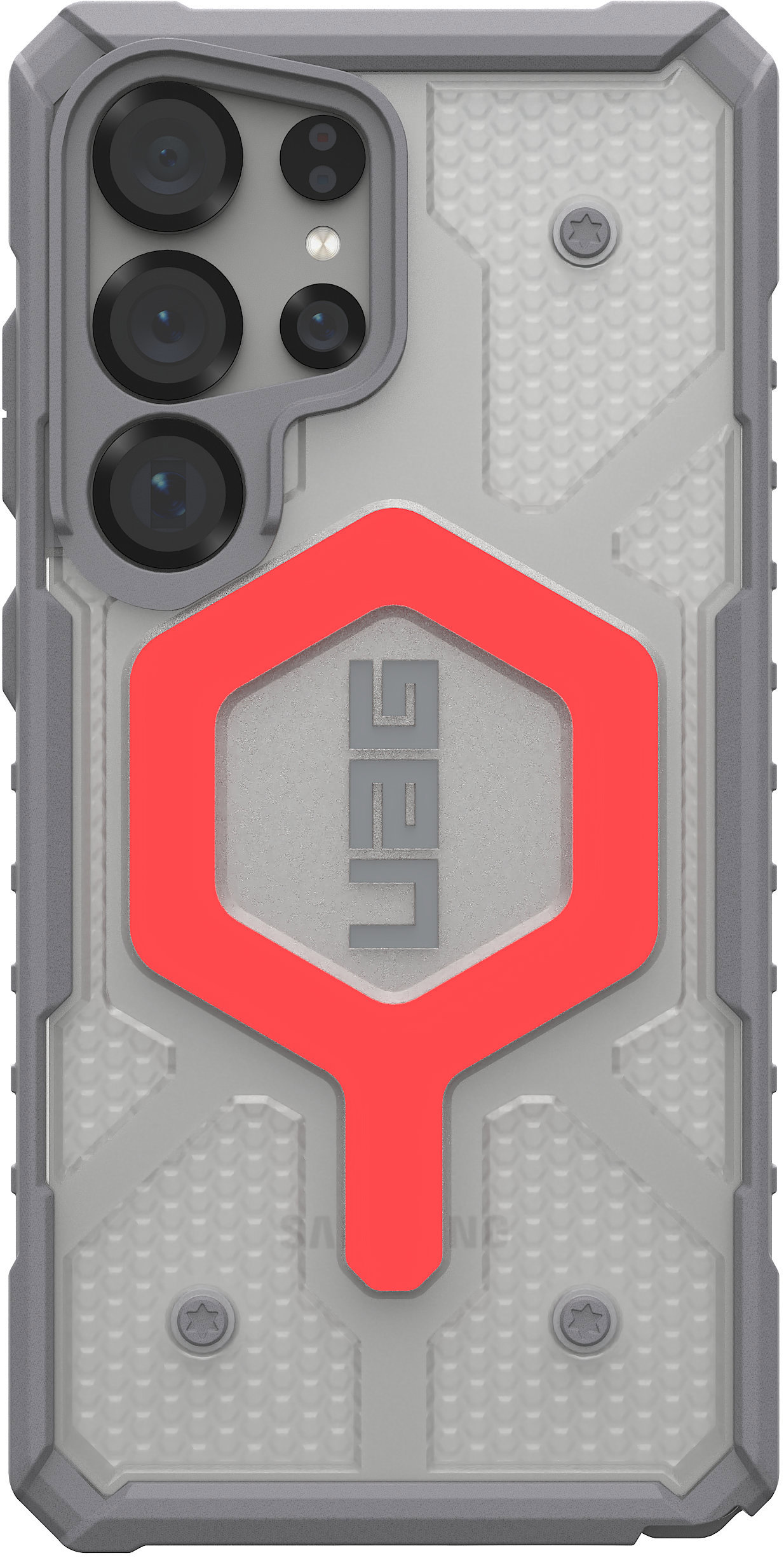 UAG Pathfinder Clear w/Magnet Active Lava Lanyard Samsung Galaxy S25 Ultra