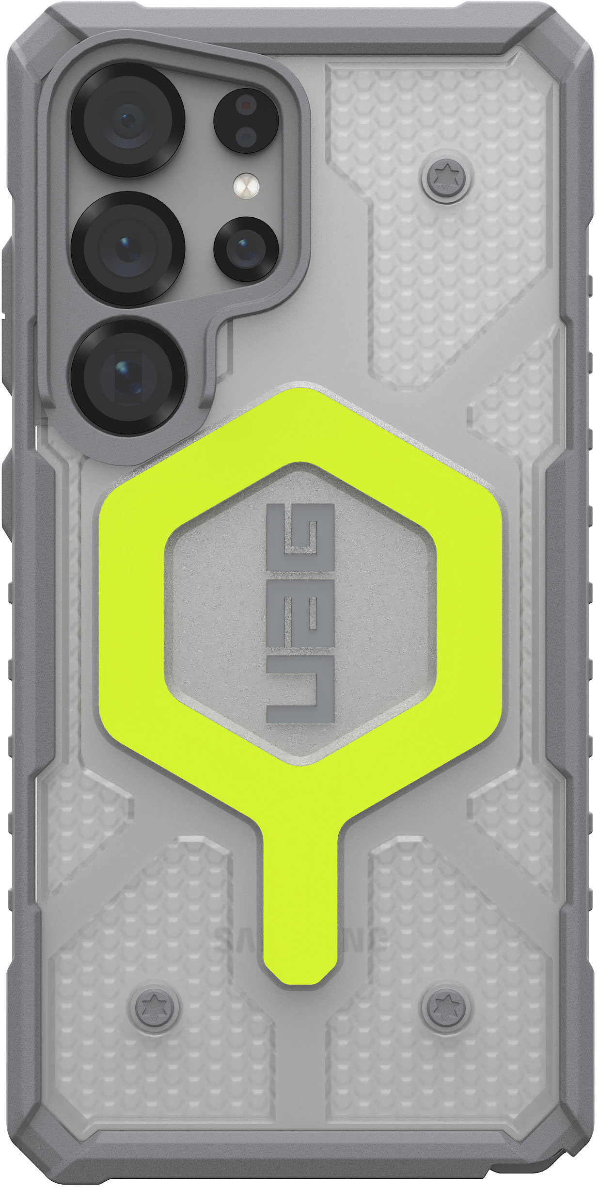 UAG Pathfinder Clear w/Magnet Active Neon Lanyard Samsung Galaxy S25 Ultra