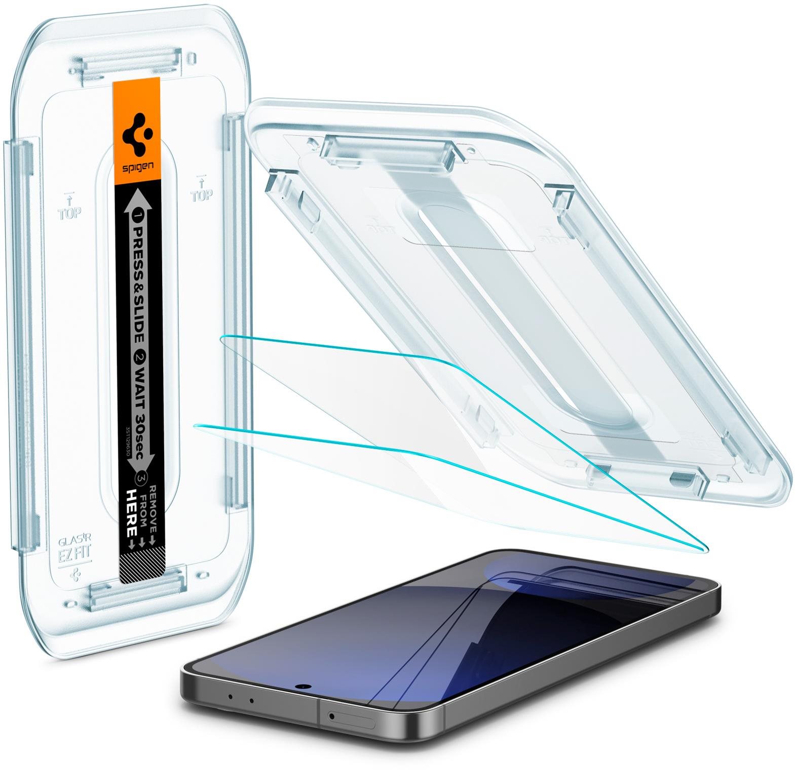 Spigen Glass tR EZ Fit 2 Pack Samsung Galaxy S24 FE/A56 5G priehľadný