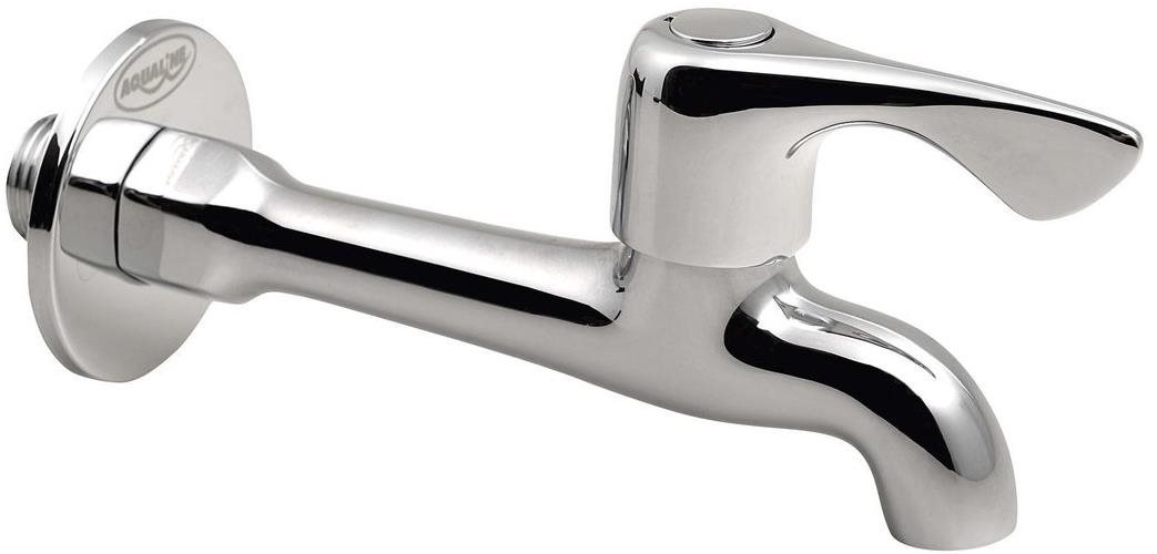 AQUALINE Nástenný ventil 1/2", dlhý, chróm ZY12062
