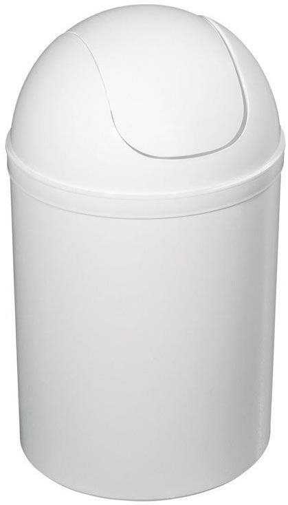 AQUALINE Odpadkový kôš výklopný, 5 l, plast, biely 20309