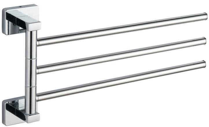 AQUALINE APOLLO trojitý držiak na uteráky, chróm