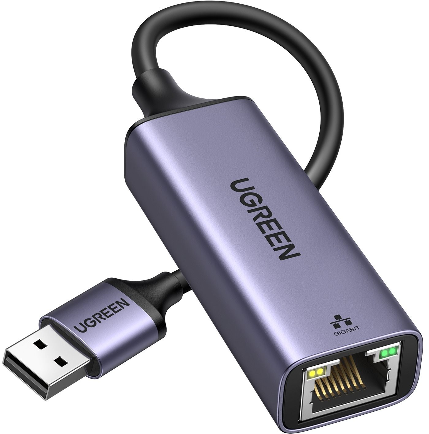 UGREEN USB to RJ45 Ethernet Adapter Aluminum Case (Space Gray)