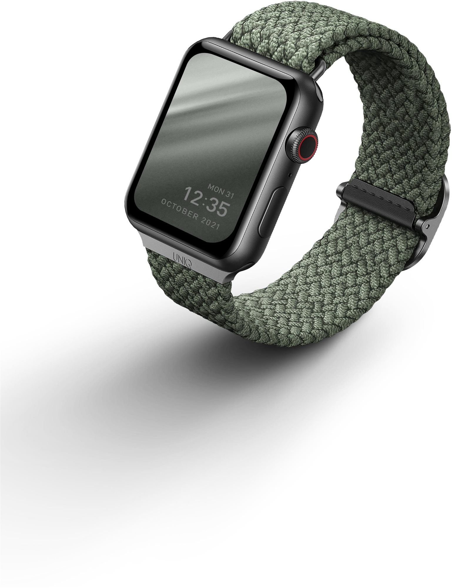 UNIQ Aspen Braided remienok pre Apple Watch 42/44/45/Ultra 49mm zelený