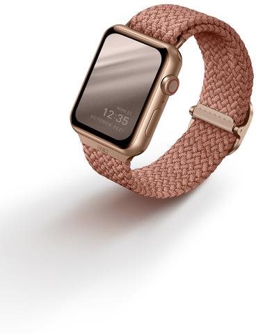 Uniq Aspen Braided remienok pre Apple Watch 42/44/45/Ultra 49mm ružový