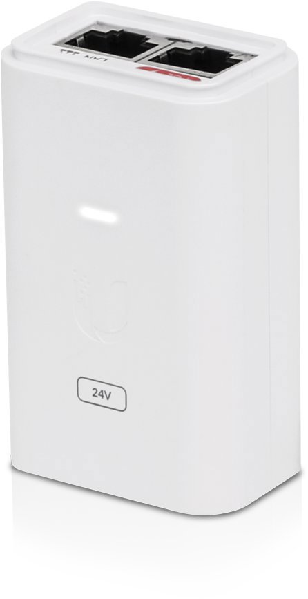 Ubiquiti Gigabitový PoE Injector 24-24W-5P, 24 V/1 A (24 W), 5 ks