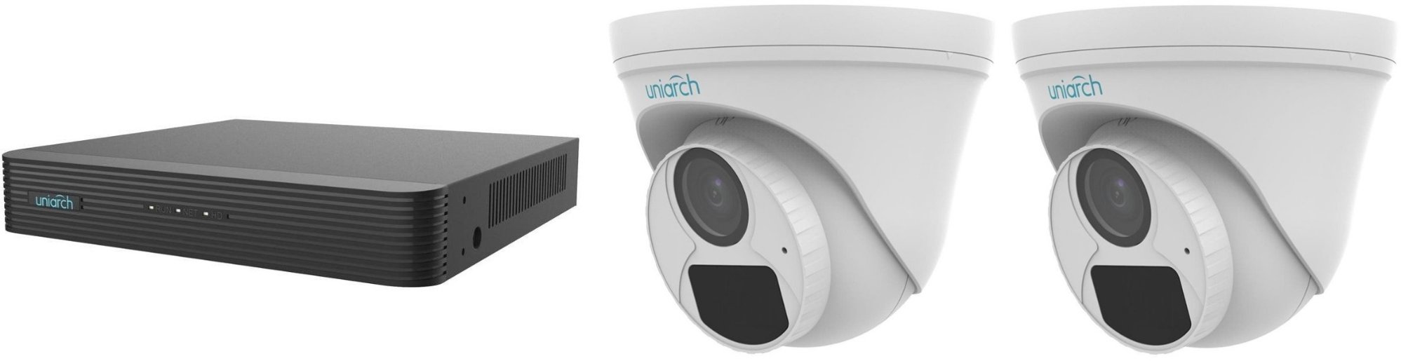 Uniarch by Uniview NVR-108E2-P8 + 2x IPC-T122-APF28K